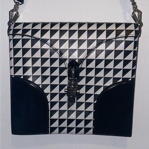Proenza Schouler houndstooth leather shoulder bag
